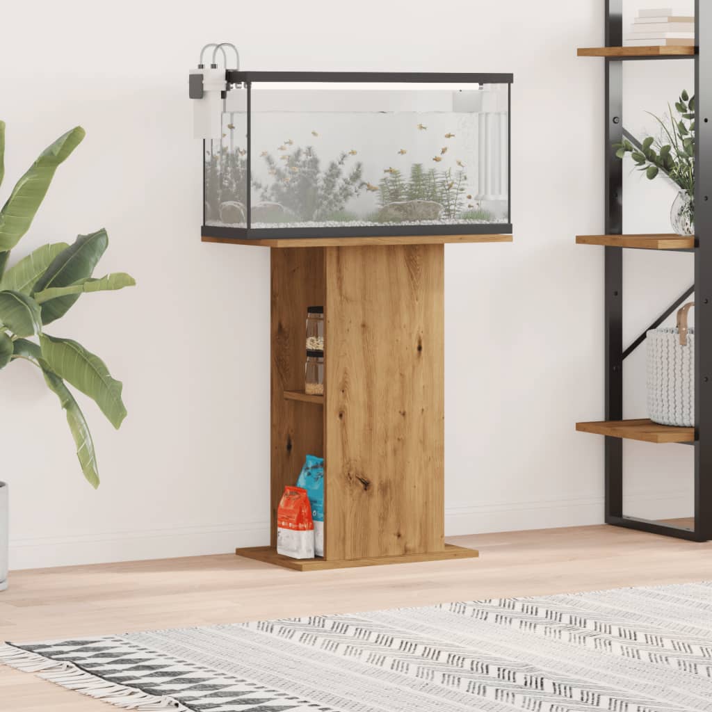 Aquarium Stand Artisan Oak 36x60.5x72.5 cm Engineered Wood - Merkel Designers
