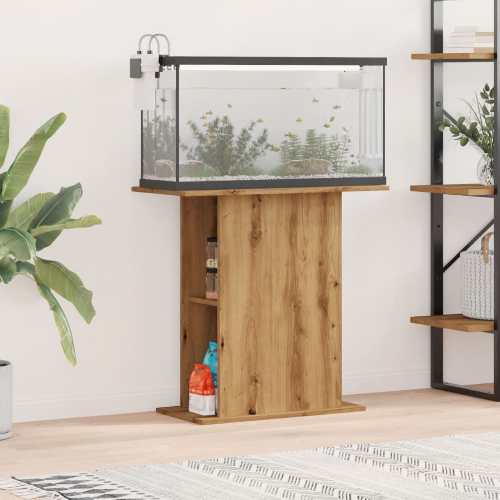 Aquarium Stand Artisan Oak 36x75x72.5 cm Engineered Wood - Millennium Furniture