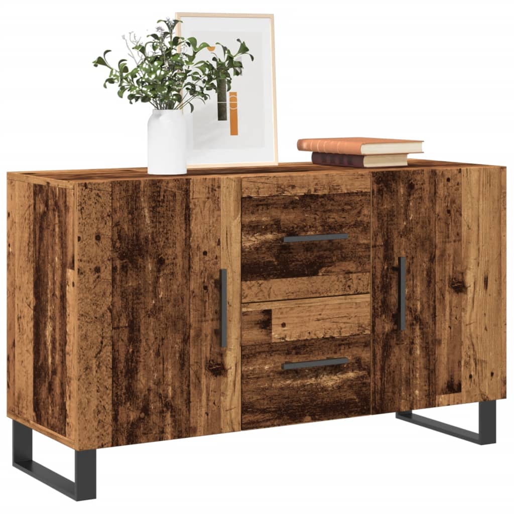Sideboard Old Wood 100x36x60 cm Engineered Wood - All Things Good