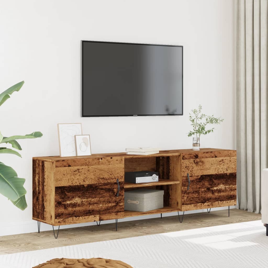 TV Cabinet Old Wood 150x30x50 cm Engineered Wood - Casper Homes