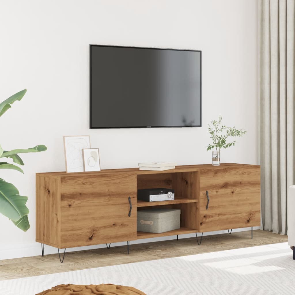 TV Cabinet Artisan Oak 150x30x50 cm Engineered Wood - Tyrell & Tyrell