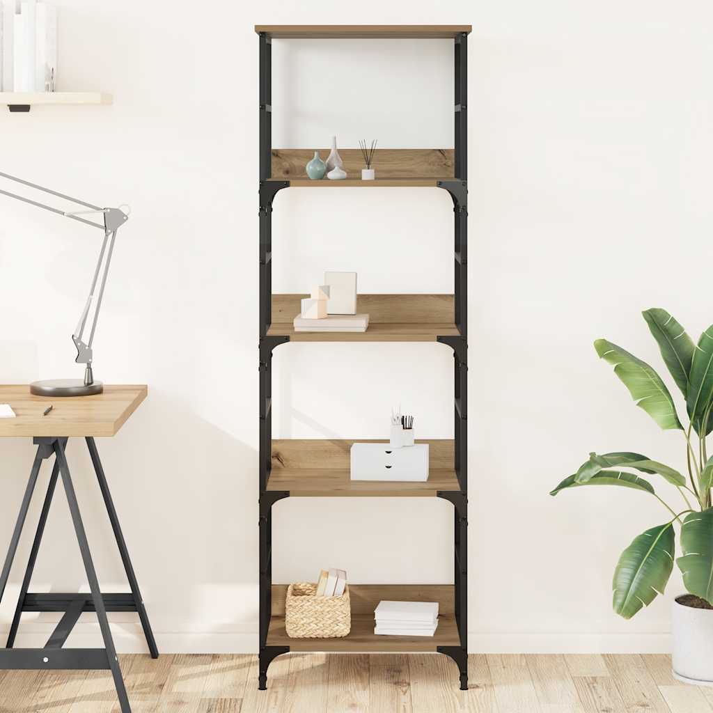Bookshelf Artisan Oak 50x33x153 cm Engineered Wood - The Home Maker