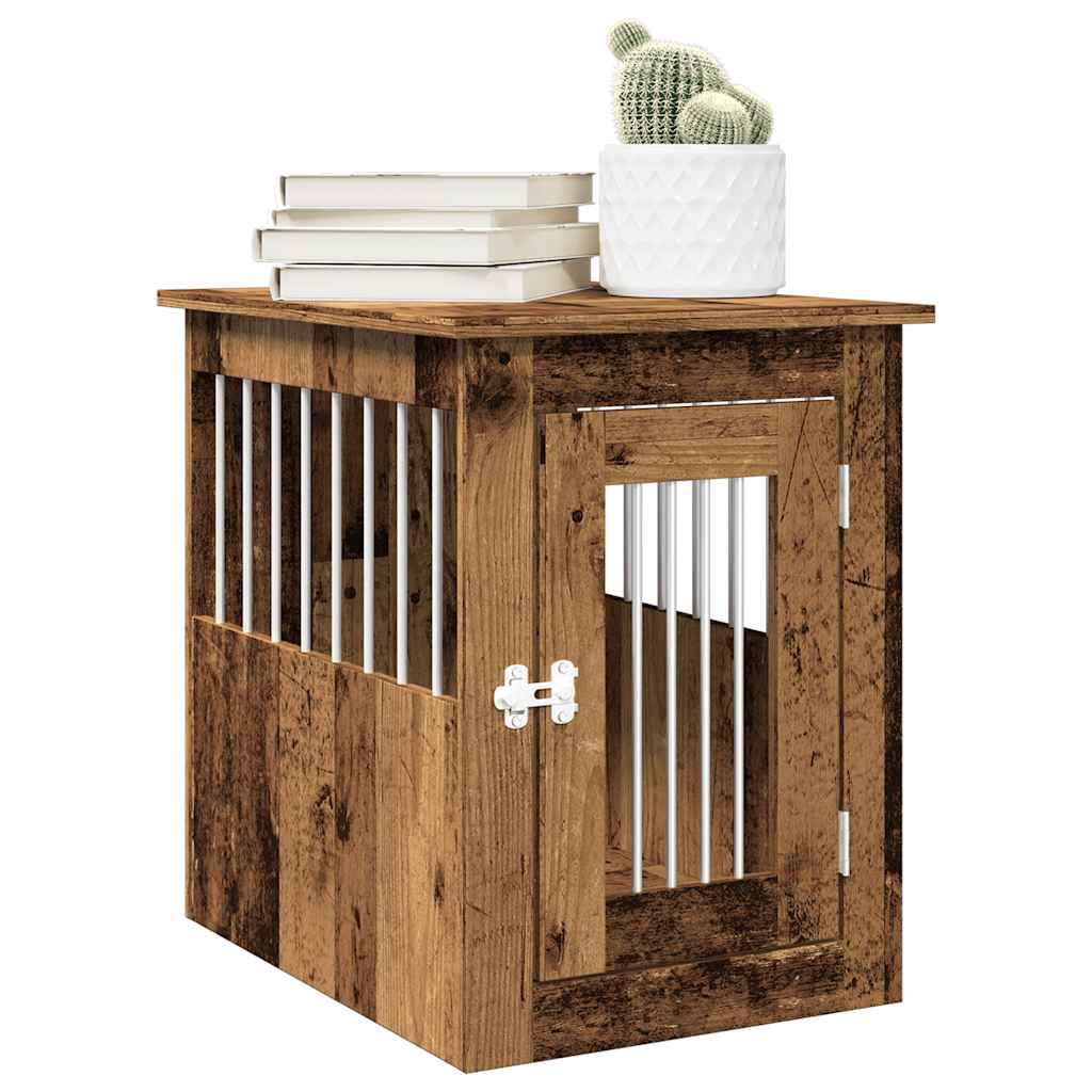 Dog Crate Furniture Old Wood 45x62x59 cm Engineered Wood - Tyrell & Tyrell
