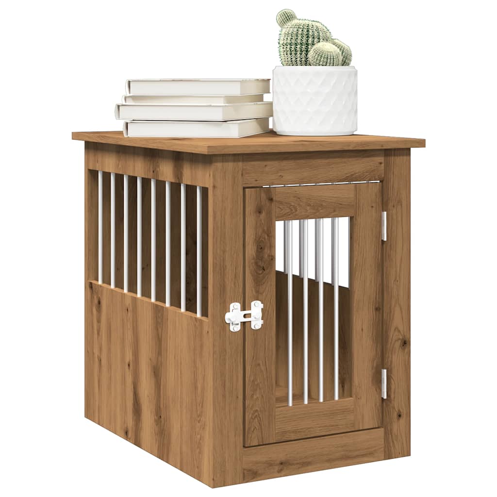 Dog Crate Furniture Artisan Oak 45x62x59 cm Engineered Wood - Casper Homes