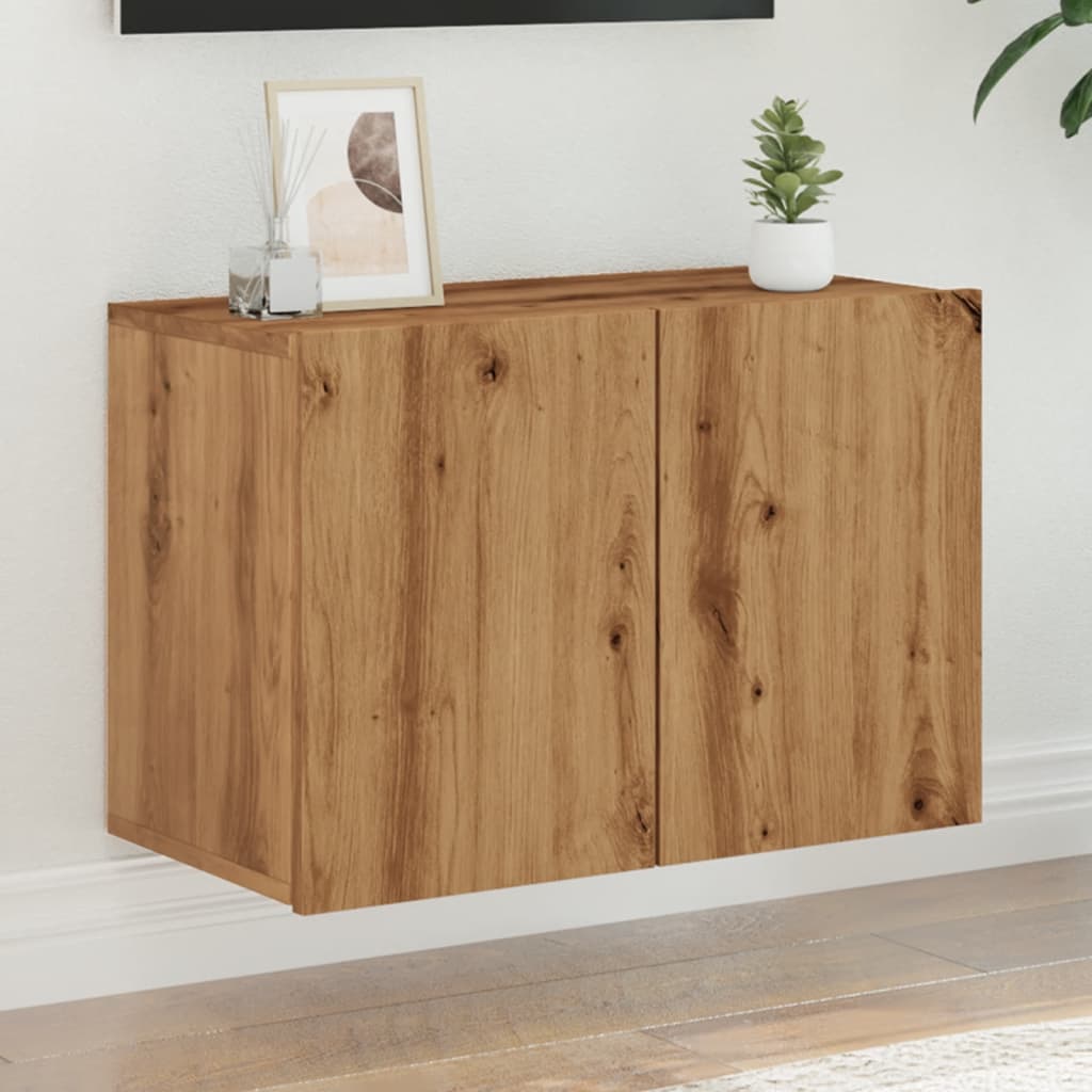 TV Cabinet Wall-mounted Artisian Oak 60x30x41 cm - Design Hut