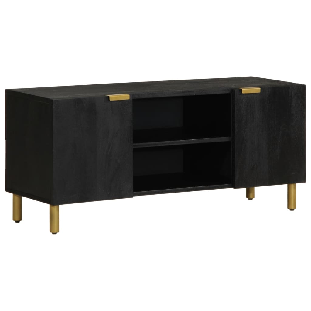 TV Cabinet Black 105x33x46 cm Engineered Wood - Brittle & Co