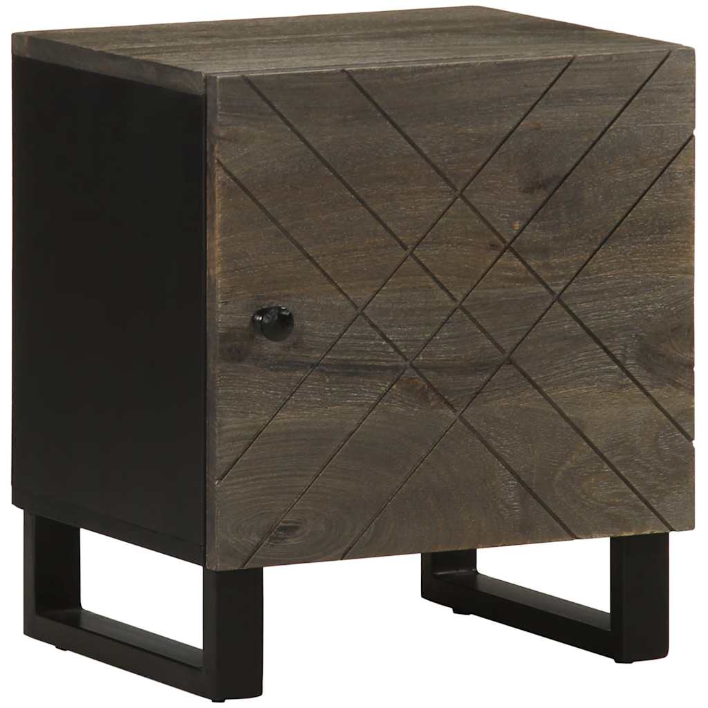 Bedside Cabinet Black 40x33x46 cm Solid Wood Mango - Casper Homes