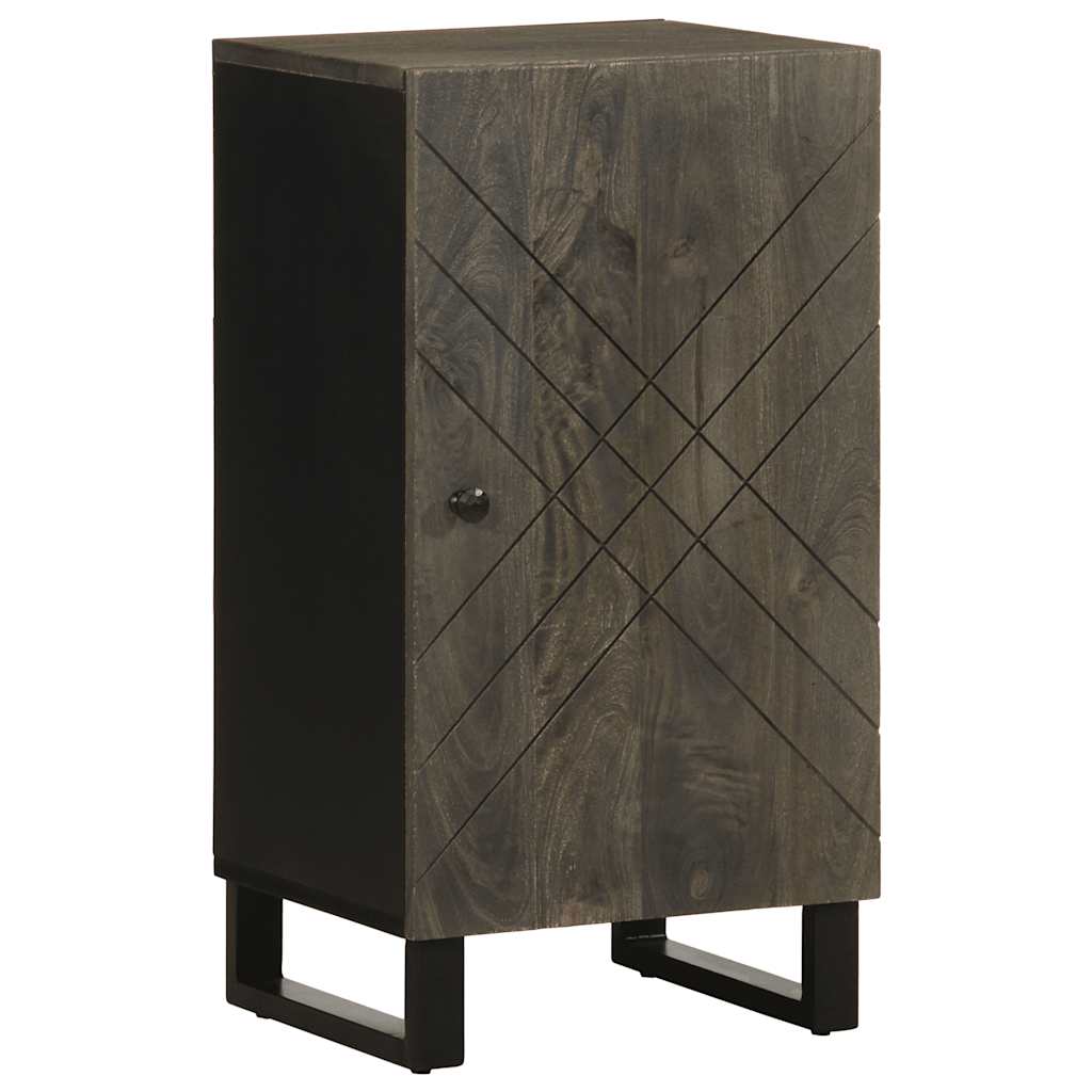 Sideboard Black 40x33x75 cm Solid Wood Mango - The Home Maker