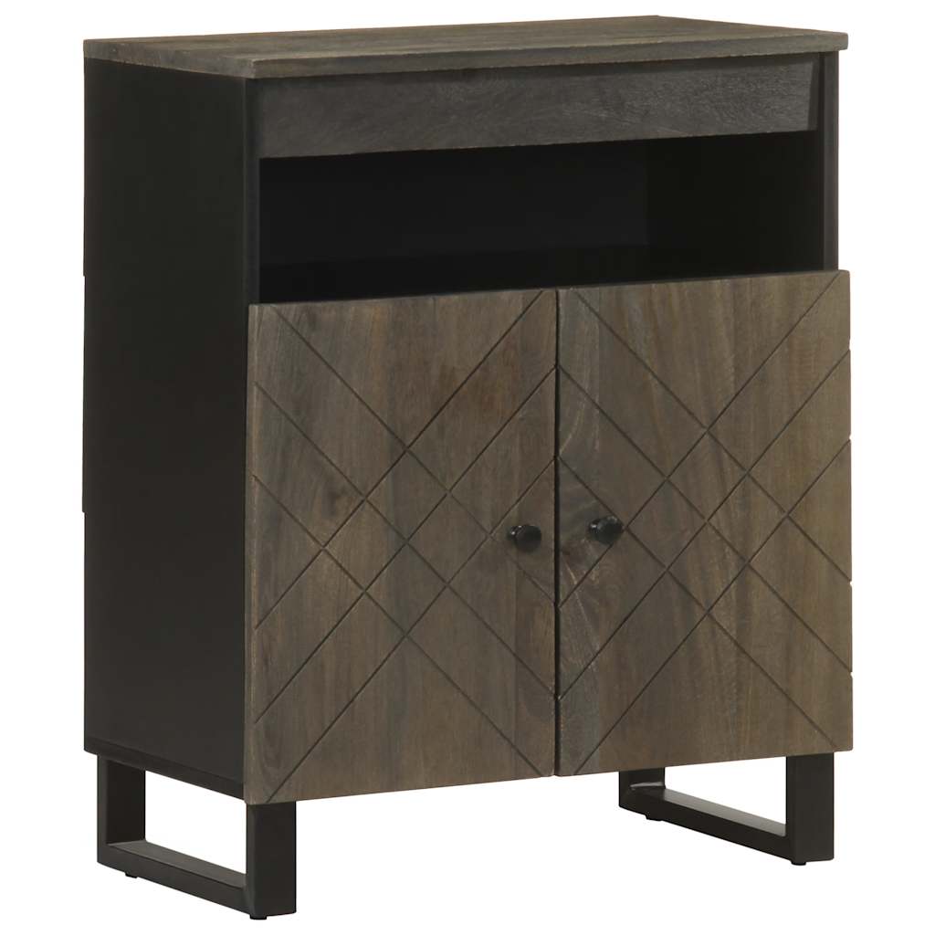 Sideboard Black 60x33x75 cm Solid Wood Mango - Sid & Sam