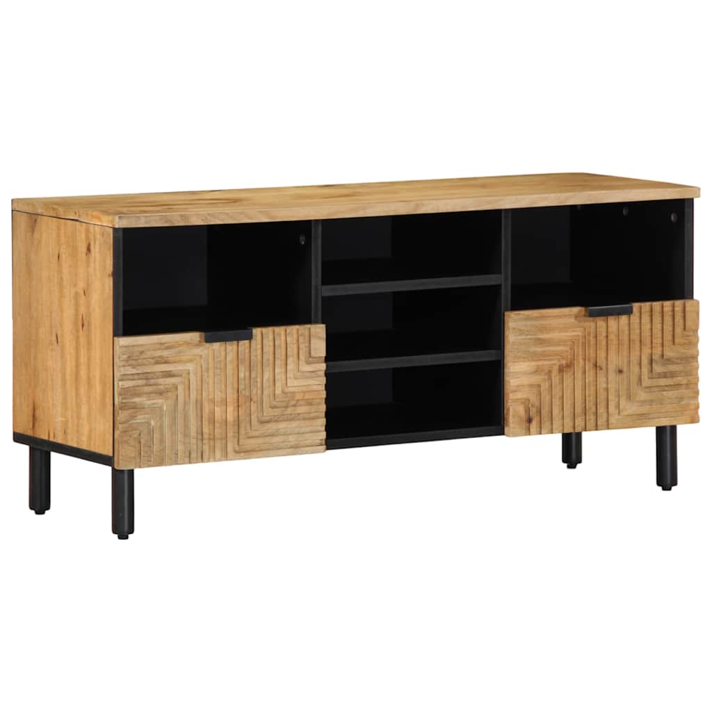 TV Cabinet Brown 100x33x46 cm Solid Wood Mango - All Things Good