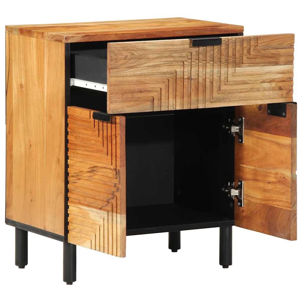 Bedside Cabinet 50x33x60 cm Solid Wood Acacia - Merlin Deals
