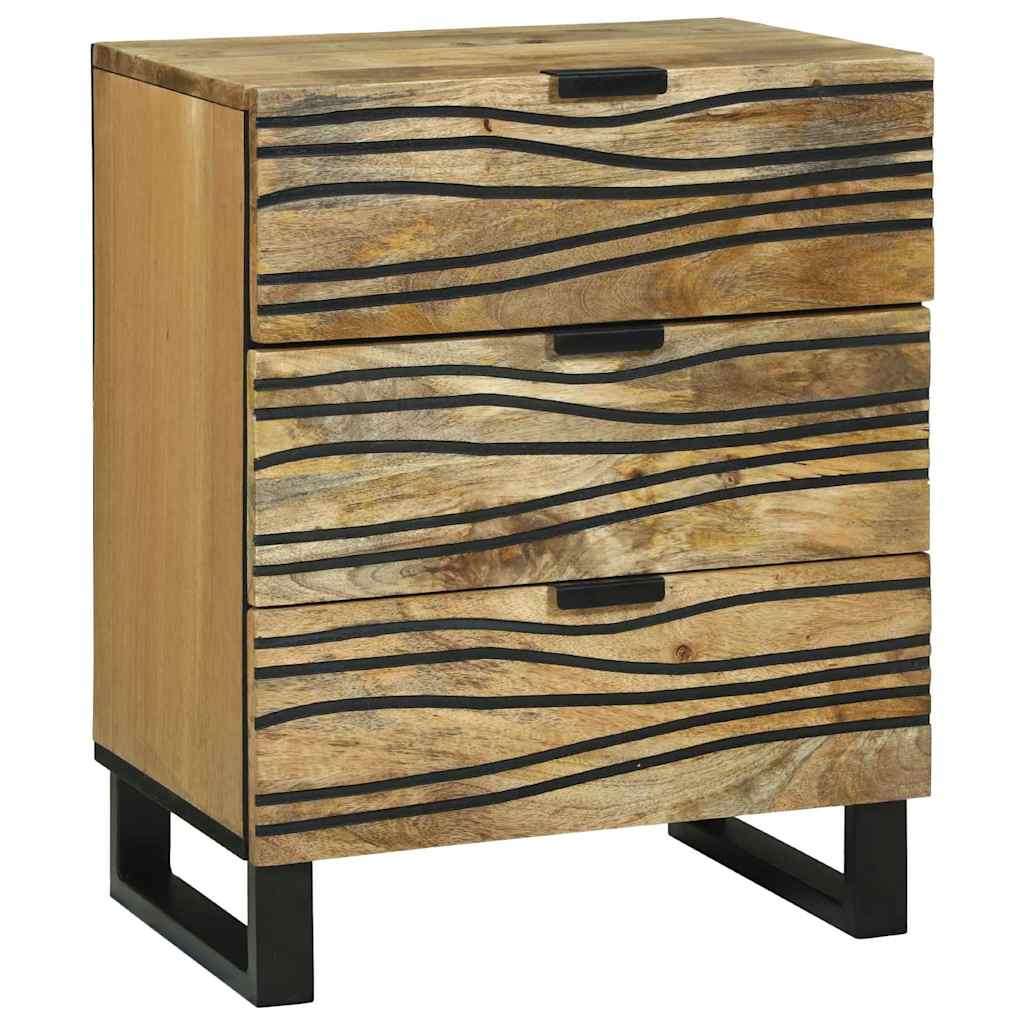 Bedside Cabinet - 50x33x60 cm Solid Mango Wood. - Design Hut