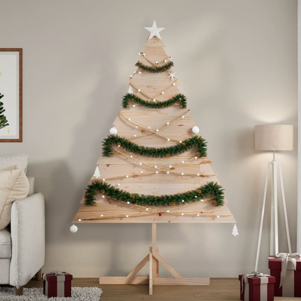Wooden Christmas Tree for Decoration 180 cm Solid Wood - Sid & Sam