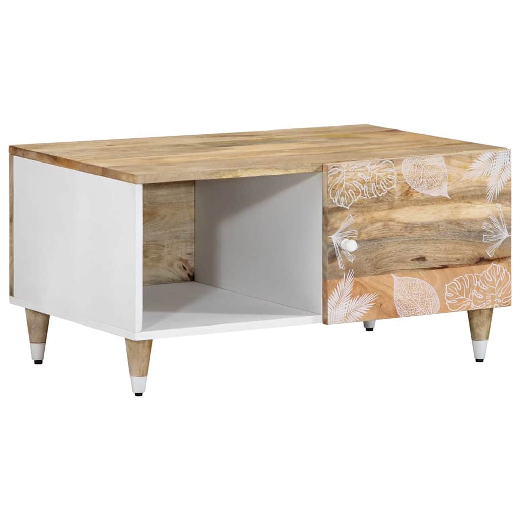 Coffee Table 80x50x40 cm Solid Wood Mango - Millennium Furniture