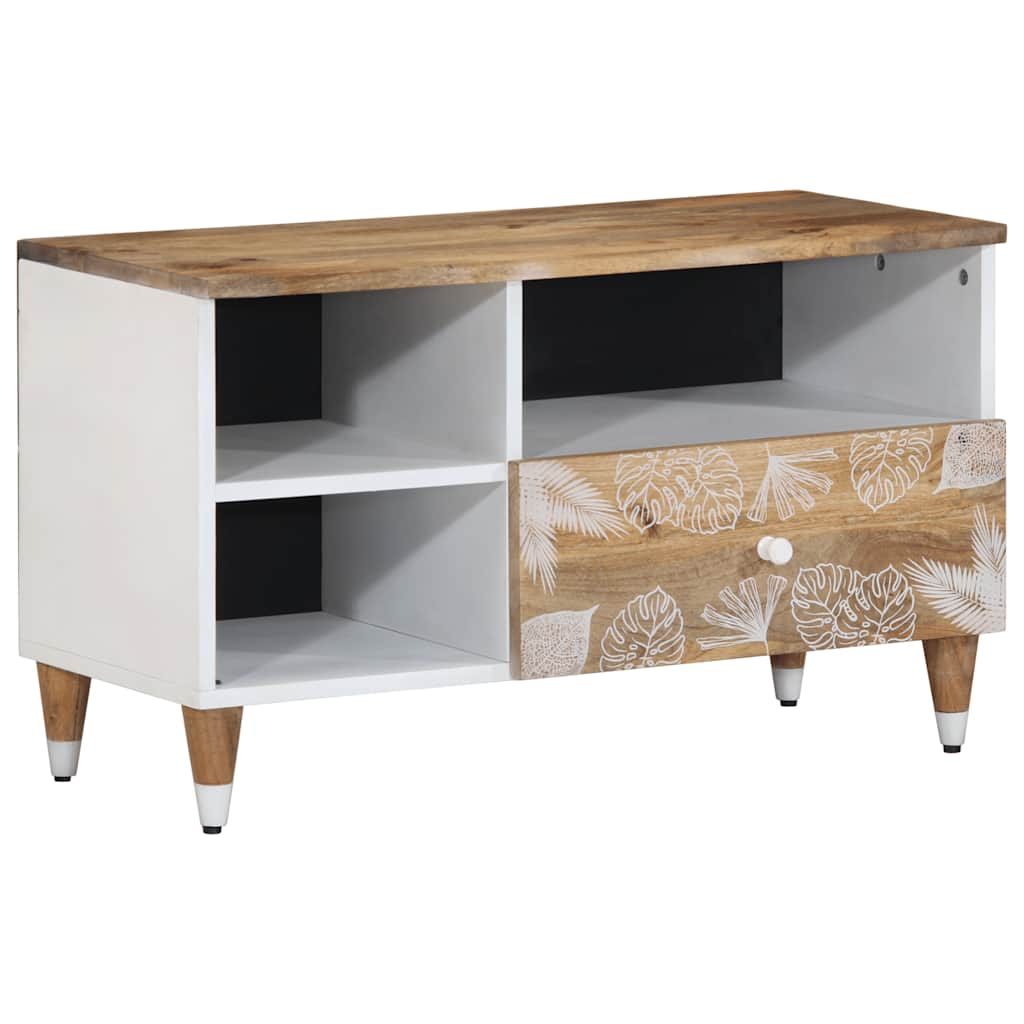 TV Cabinet 80x33.5x46 cm Solid Wood Mango - Tyrell & Tyrell