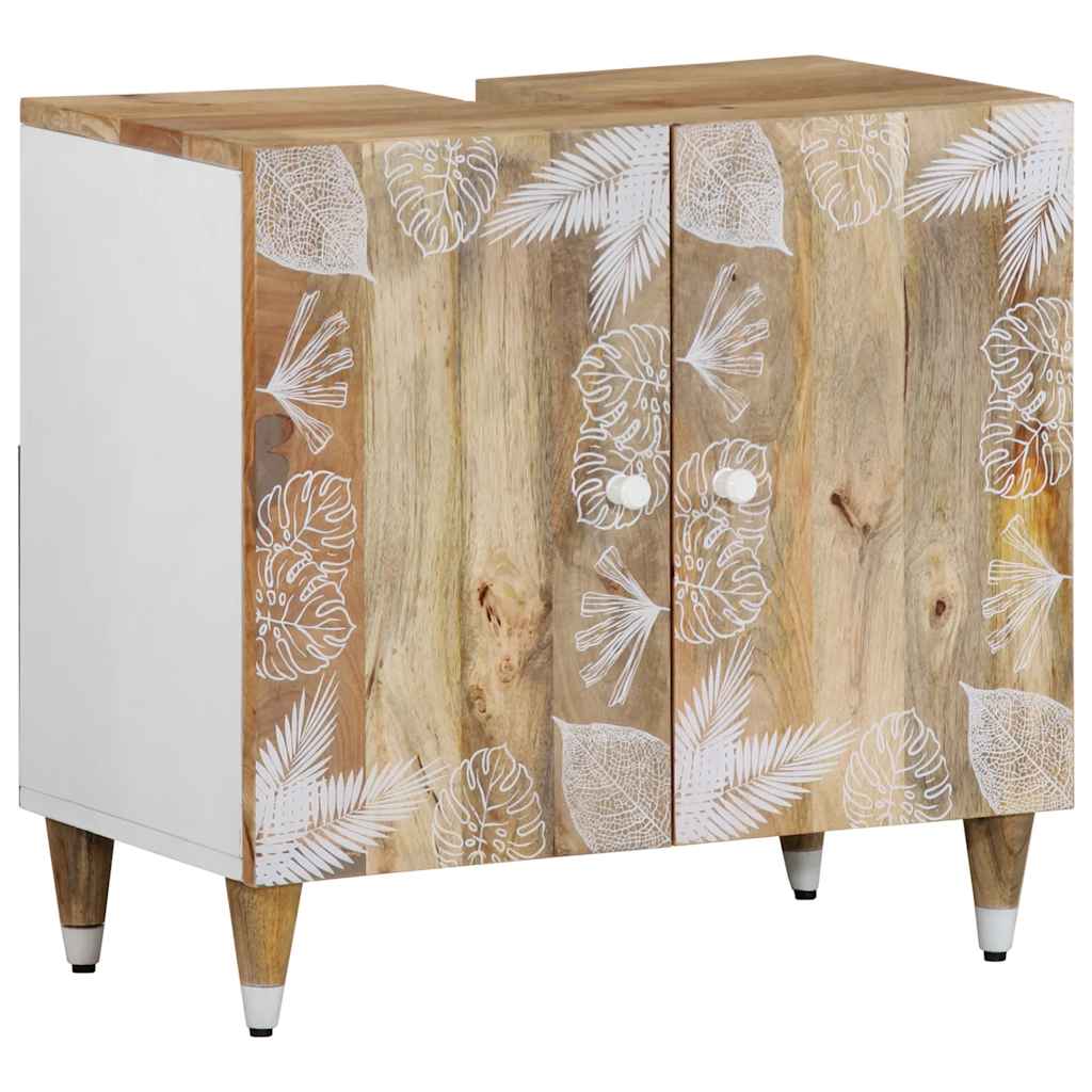 Bathroom Sink Cabinet 62x33x58 cm Solid Wood Mango - Sid & Sam