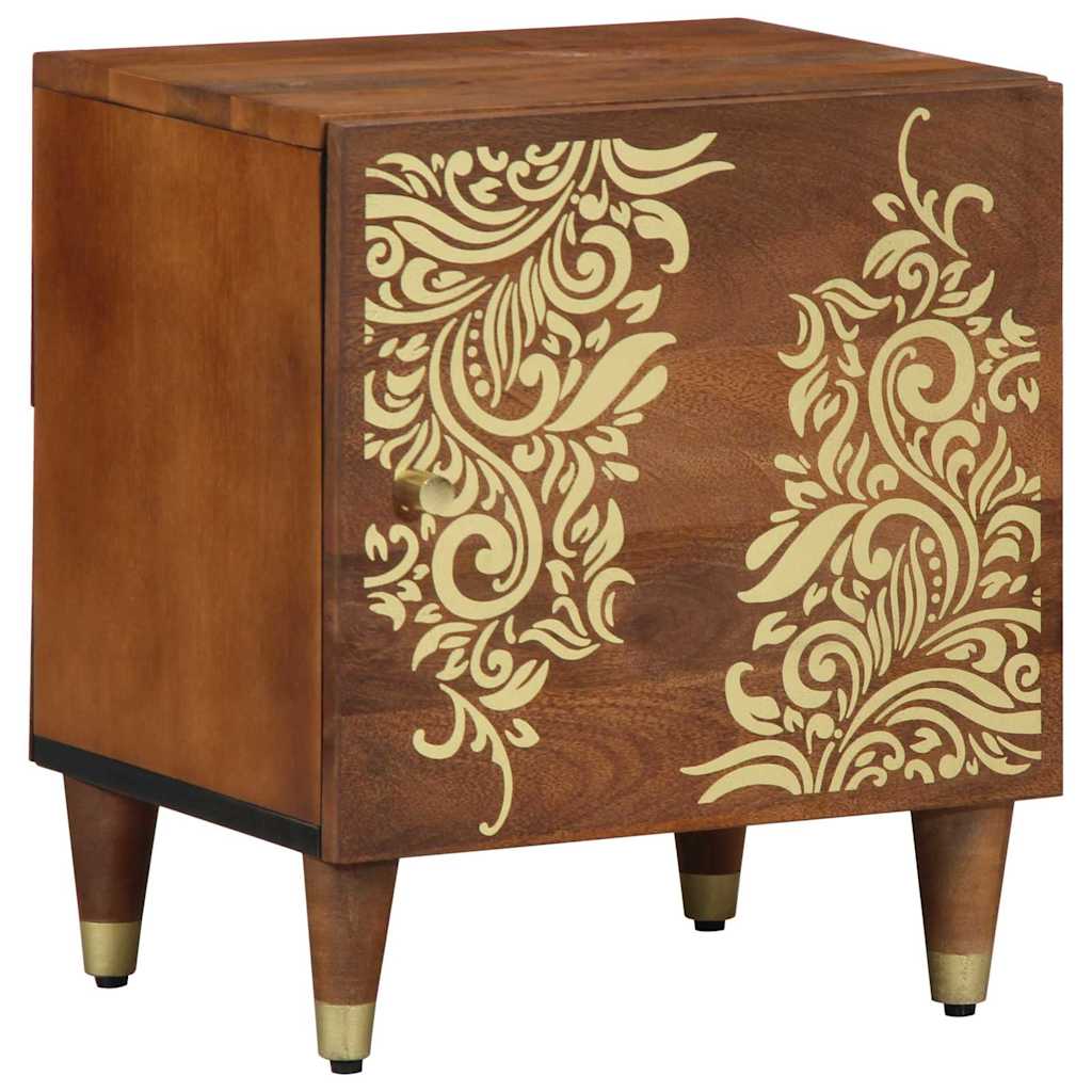 Bedside Cabinet 40x33x46 cm Solid Wood Mango - Brittle & Co