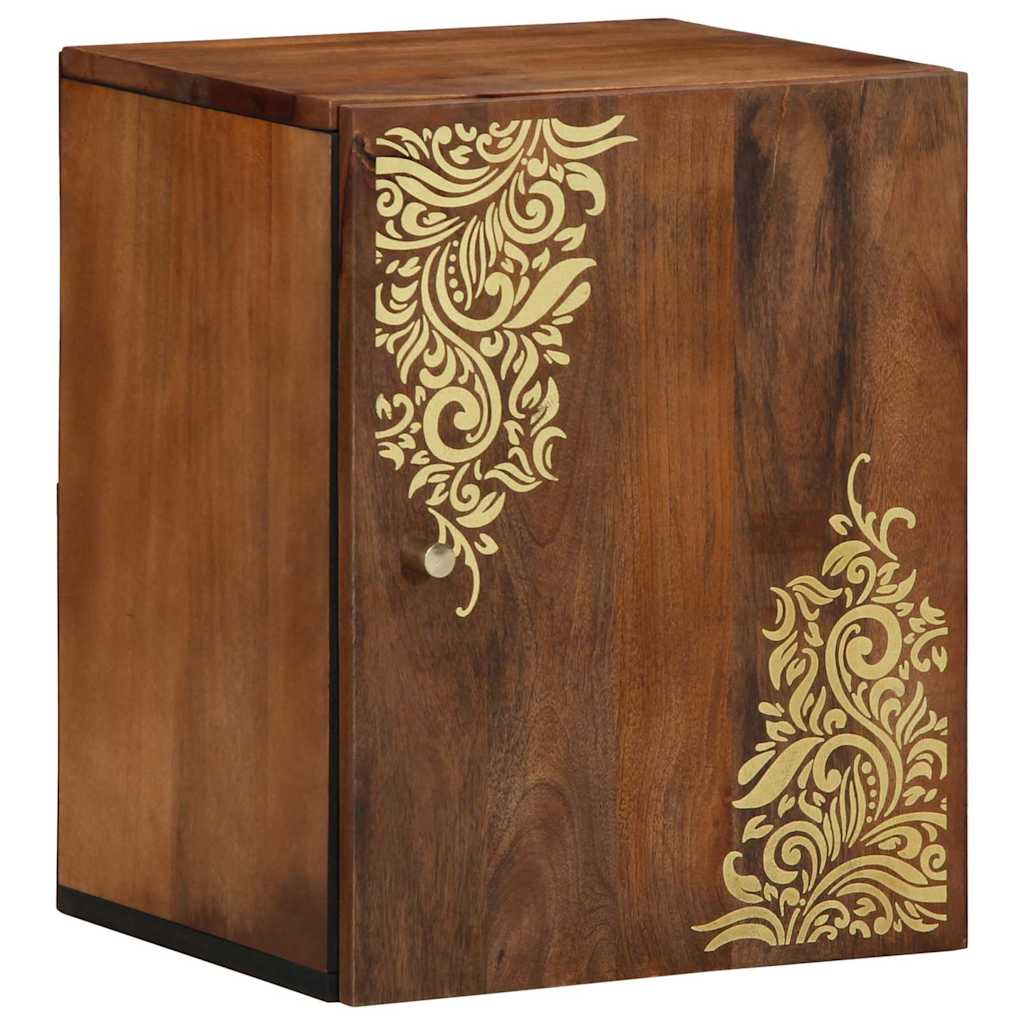 Bathroom Wall Cabinet 38x33x48 cm Solid Wood Mango - Discount Dealers