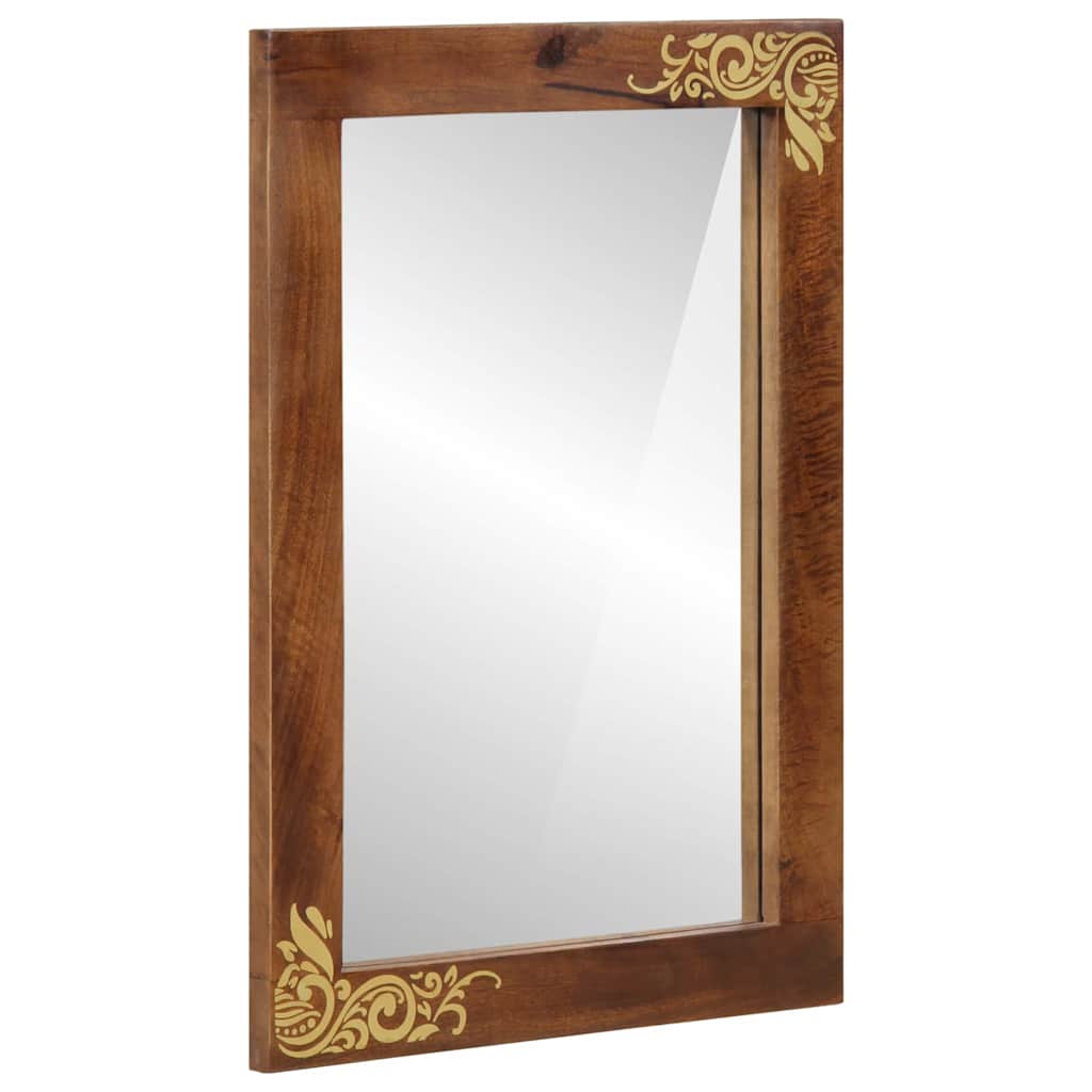 Bathroom Mirror 50x70x3 cm Solid Wood Mango - Millennium Furniture