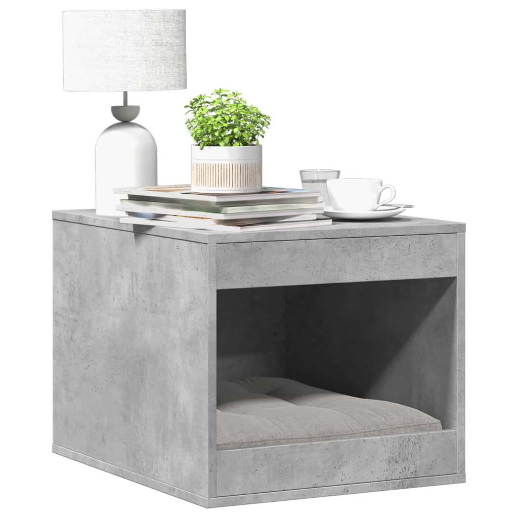 Cat Litter Box Enclosure Concrete Grey 47x59x42 cm Engineered Wood - Design Hut