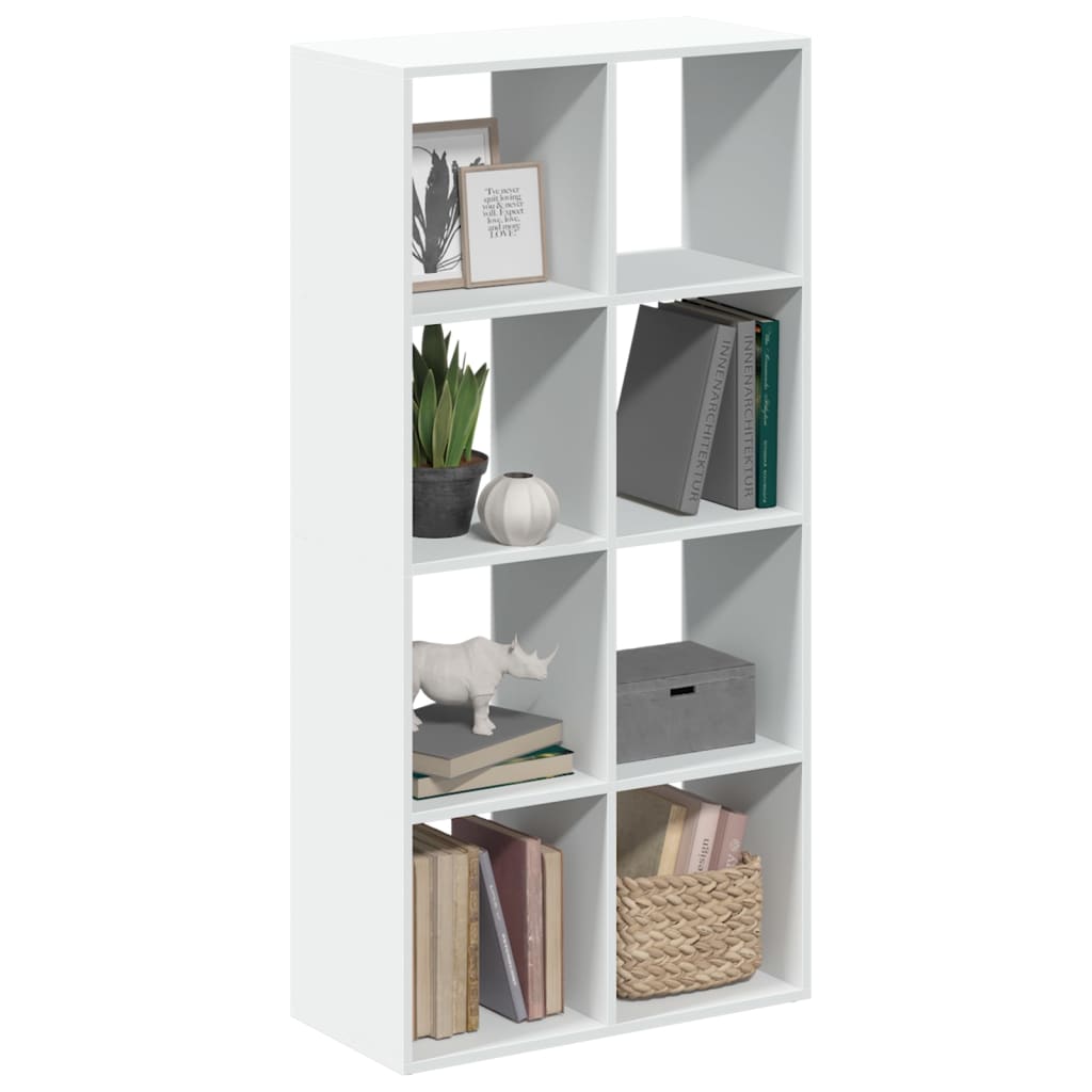 Room Divider Bookcase White 69.5x29x137.5 cm Engineered Wood - Charlotte Dunes
