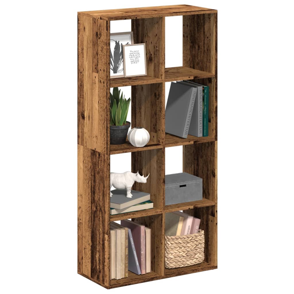 Room Divider Bookcase Old Wood 69.5x29x137.5 cm Engineered Wood - Charlotte Dunes