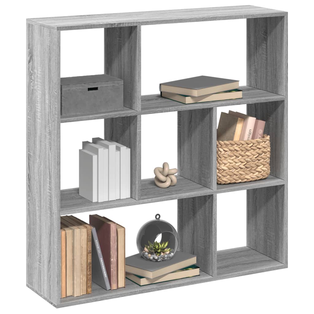 Room Divider Bookcase Grey Sonoma 102x29x103.5 cm Engineered Wood - Brittle & Co
