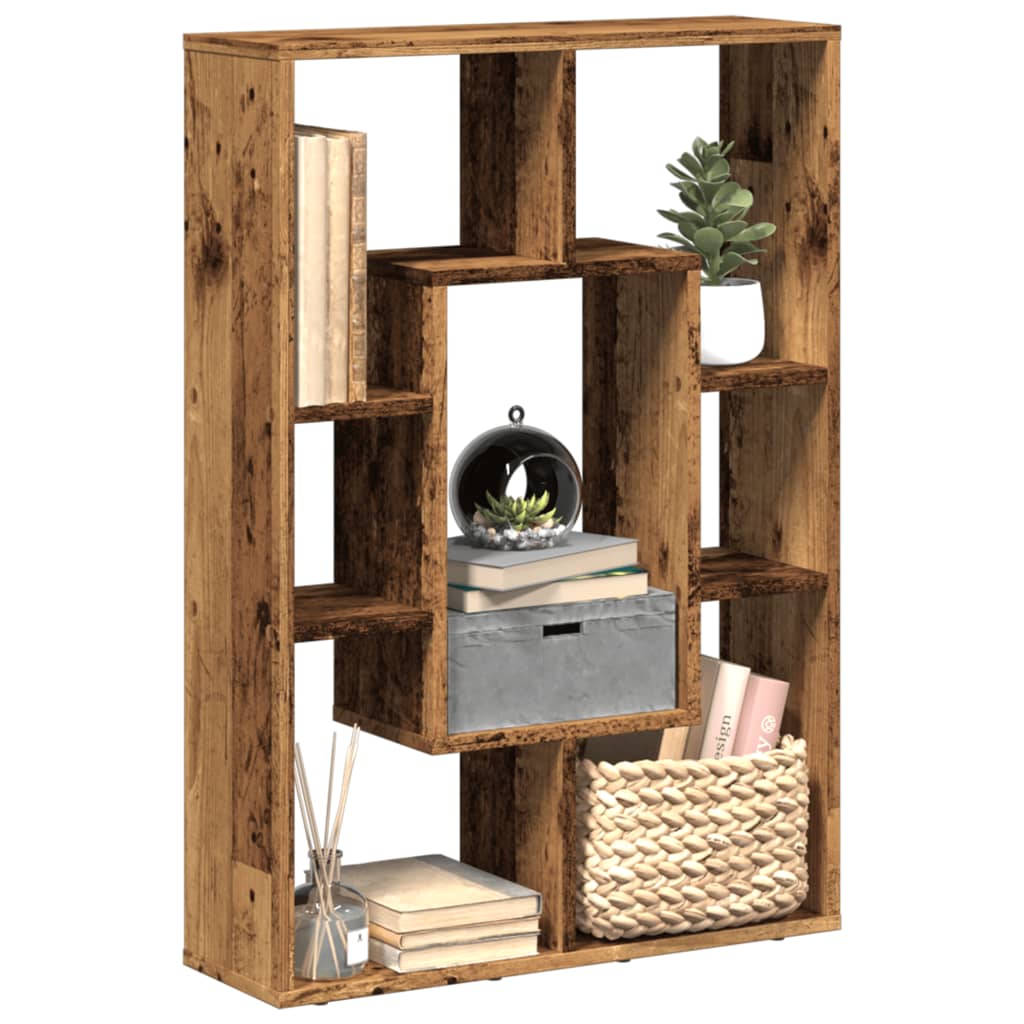Bookcase Old Wood 63x20x90 cm Engineered Wood - Direct Imports
