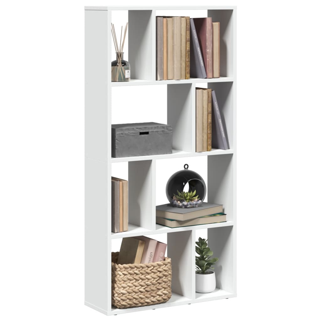 Bookcase White 60x20x120 cm Engineered Wood - Charlotte Dunes