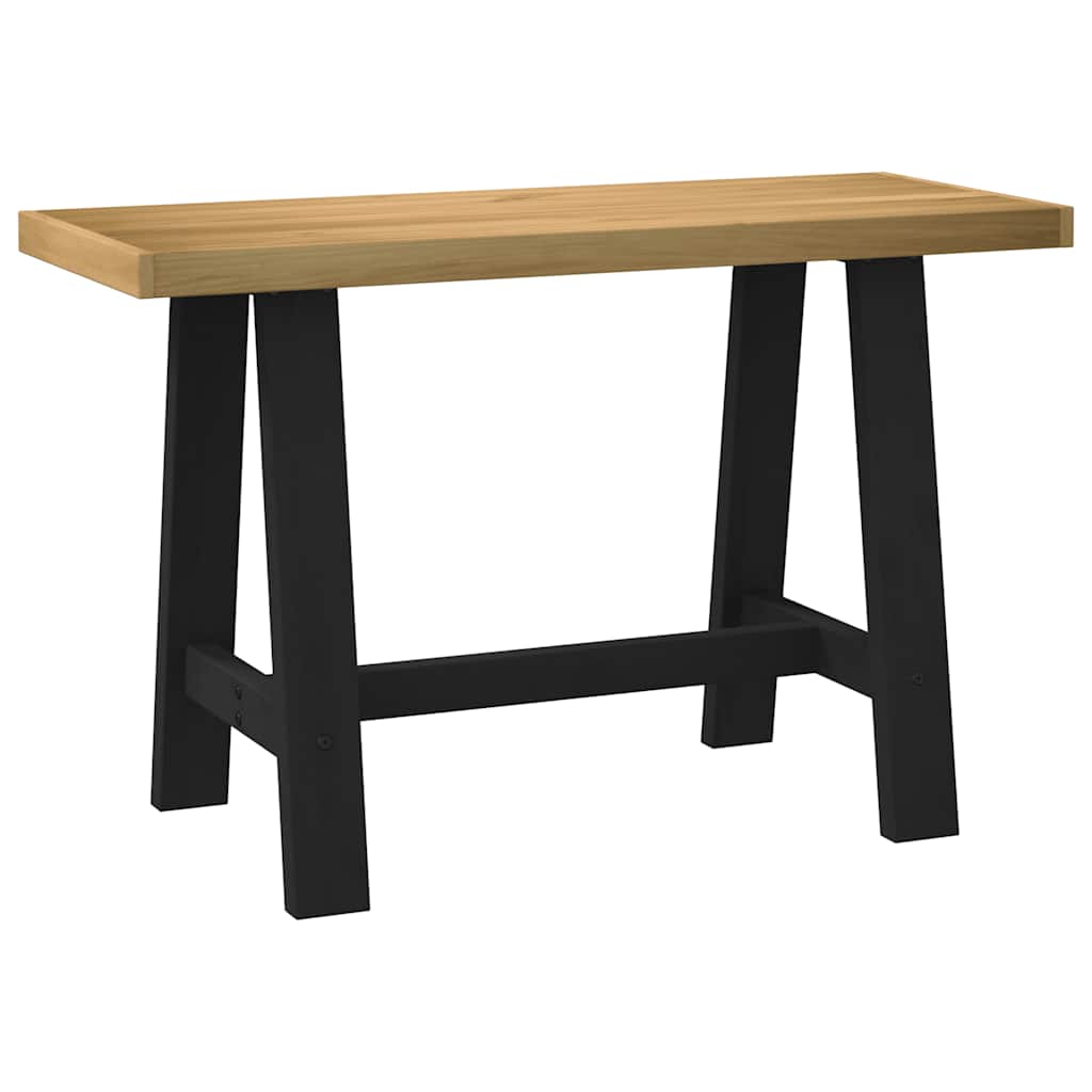 Desk NOAIN A-Shaped Legs 120x50x75 cm Solid Wood Pine - Casper Homes