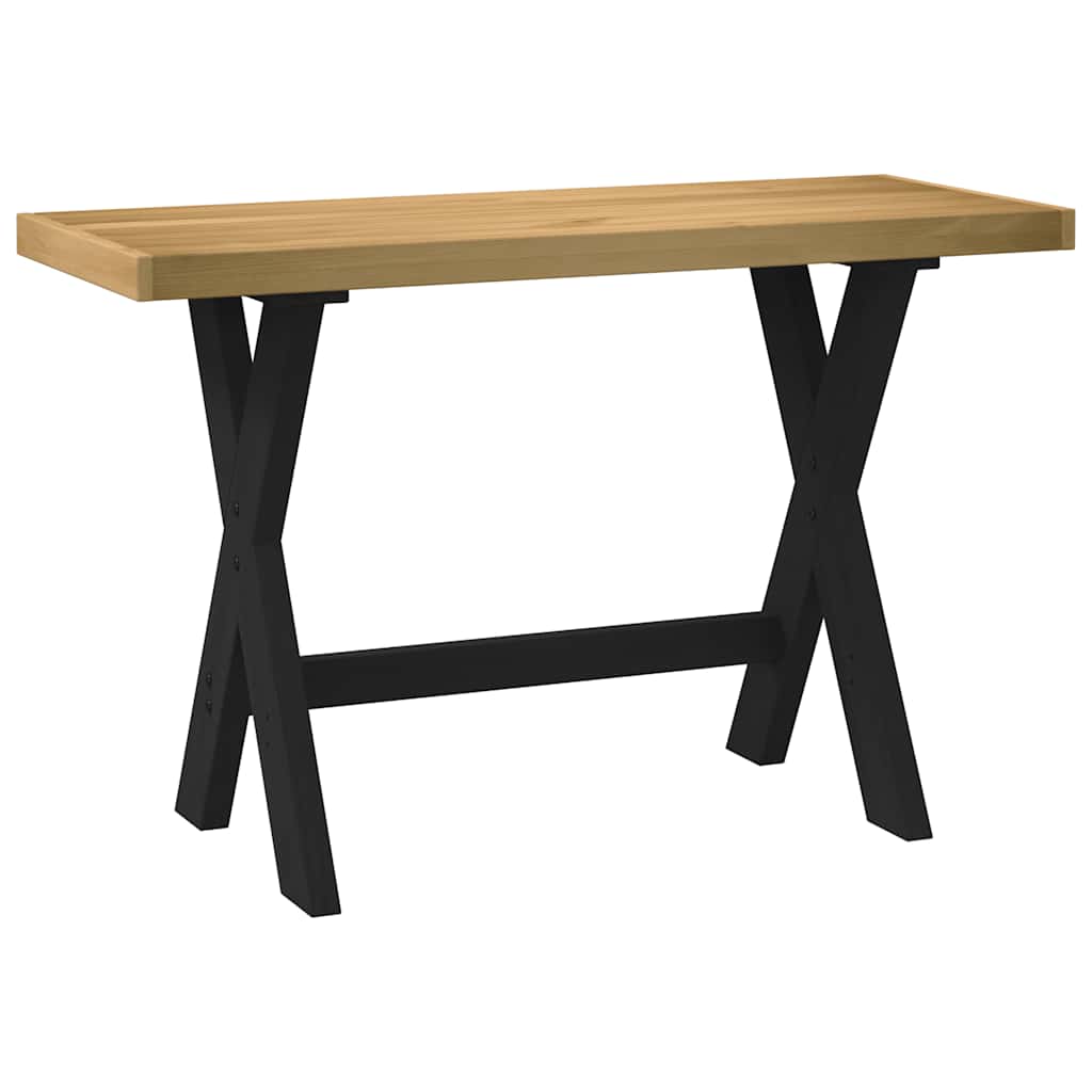 Desk NOAIN X-Shaped Legs 120x50x75 cm Solid Wood Pine - Brittle & Co