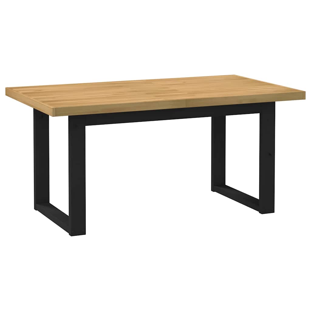 Dining Table NOAIN U-Shaped Legs 160x90x75 cm Solid Wood Pine - Brittle & Co