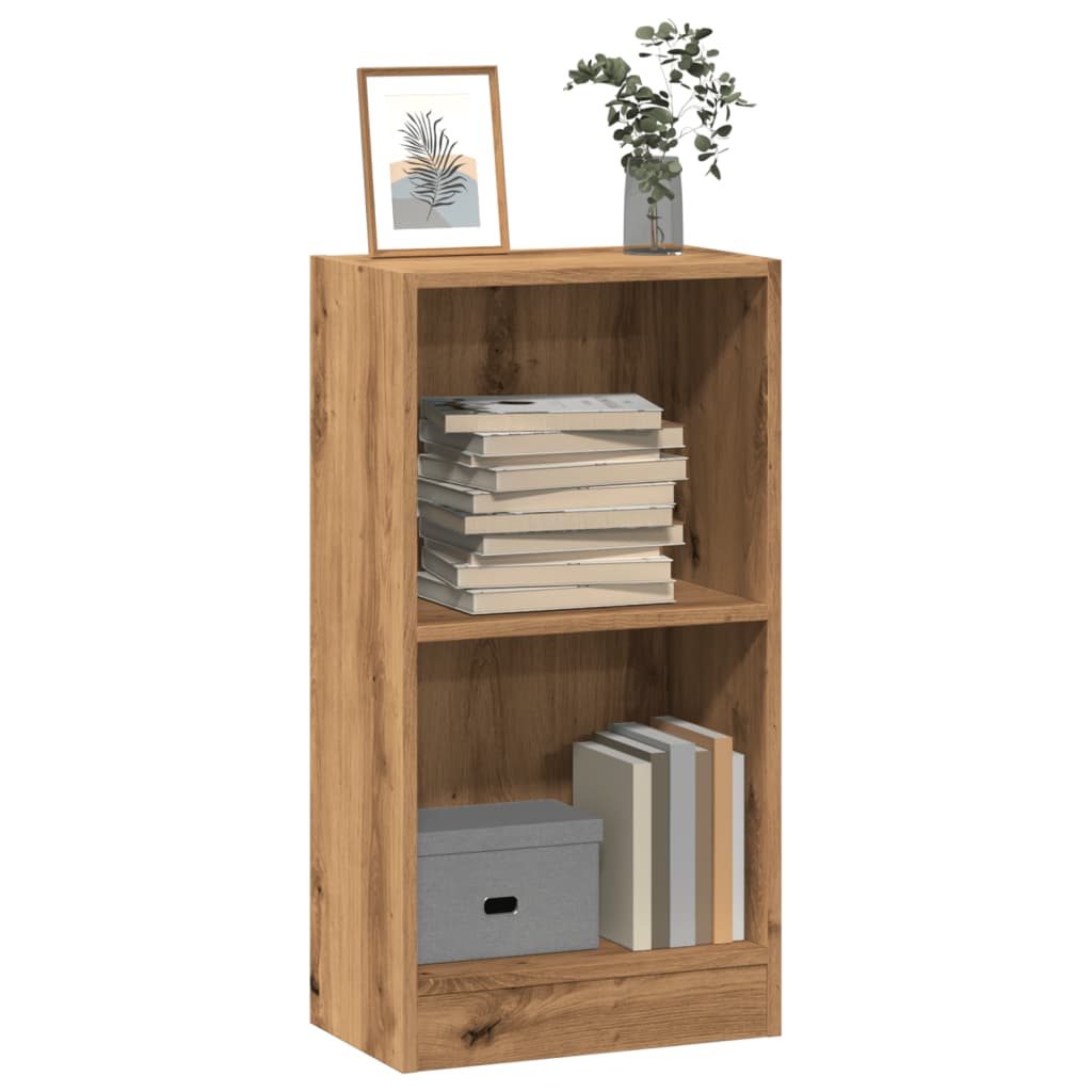 Bookcase Artisian Oak 40x24x76 cm Engineered Wood - Decor Base