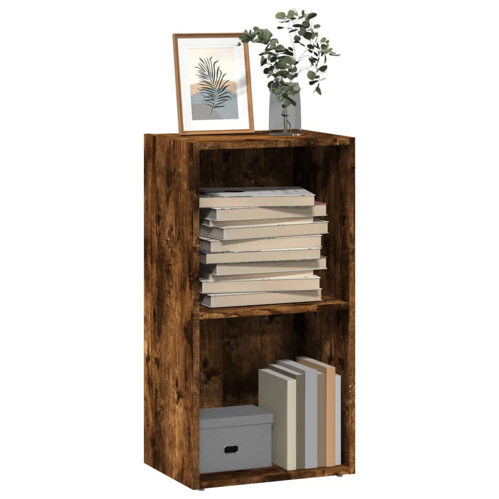 Bookcase Smoked Oak 40x30x77 cm Engineered Wood - Casper Homes