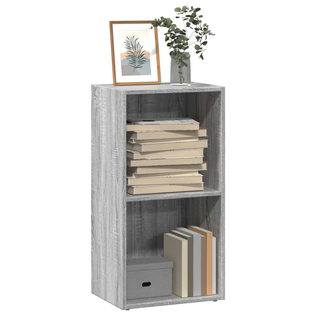Bookcase Grey Sonoma 40x30x77 cm Engineered Wood - All Things Good