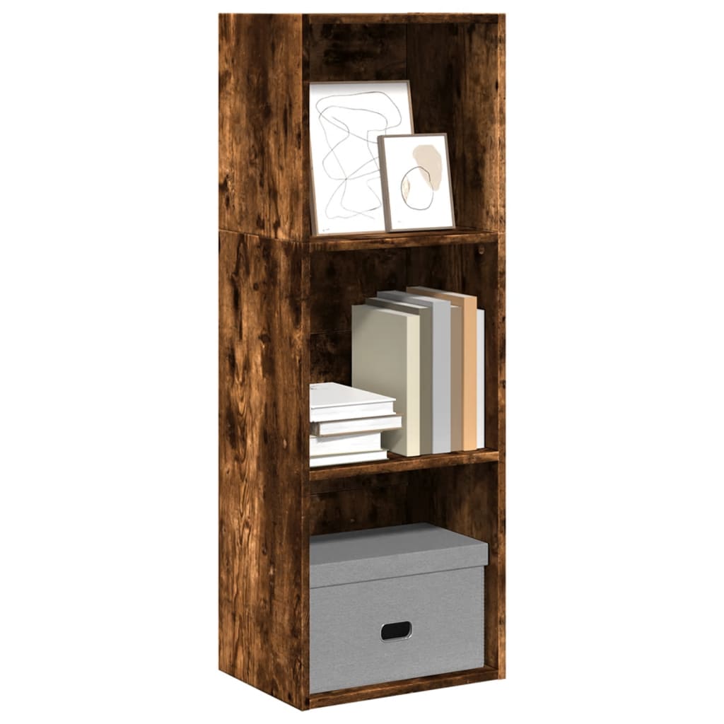 Bookcase Smoked Oak 40x30x114 cm Engineered Wood - The Home Maker