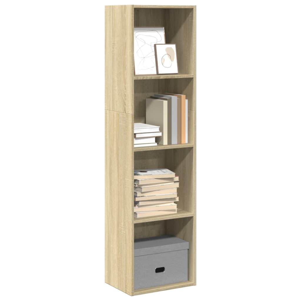 Bookcase Sonoma Oak 40x30x152 cm Engineered Wood - All Things Good