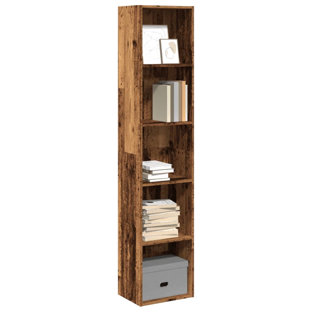 Bookcase Old Wood 40x30x189 cm Engineered Wood - Design Hut