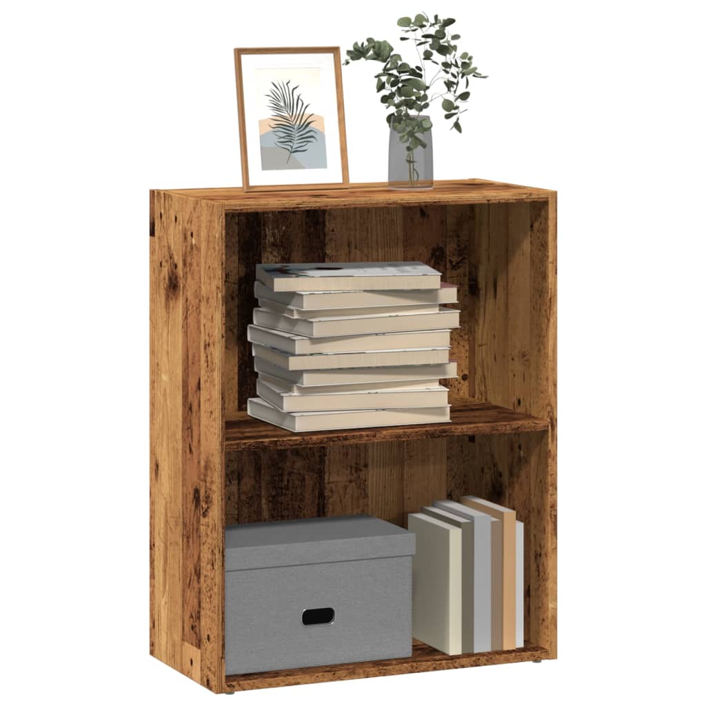 Bookcase Old Wood 60x30x77 cm Engineered Wood - Merkel Designers