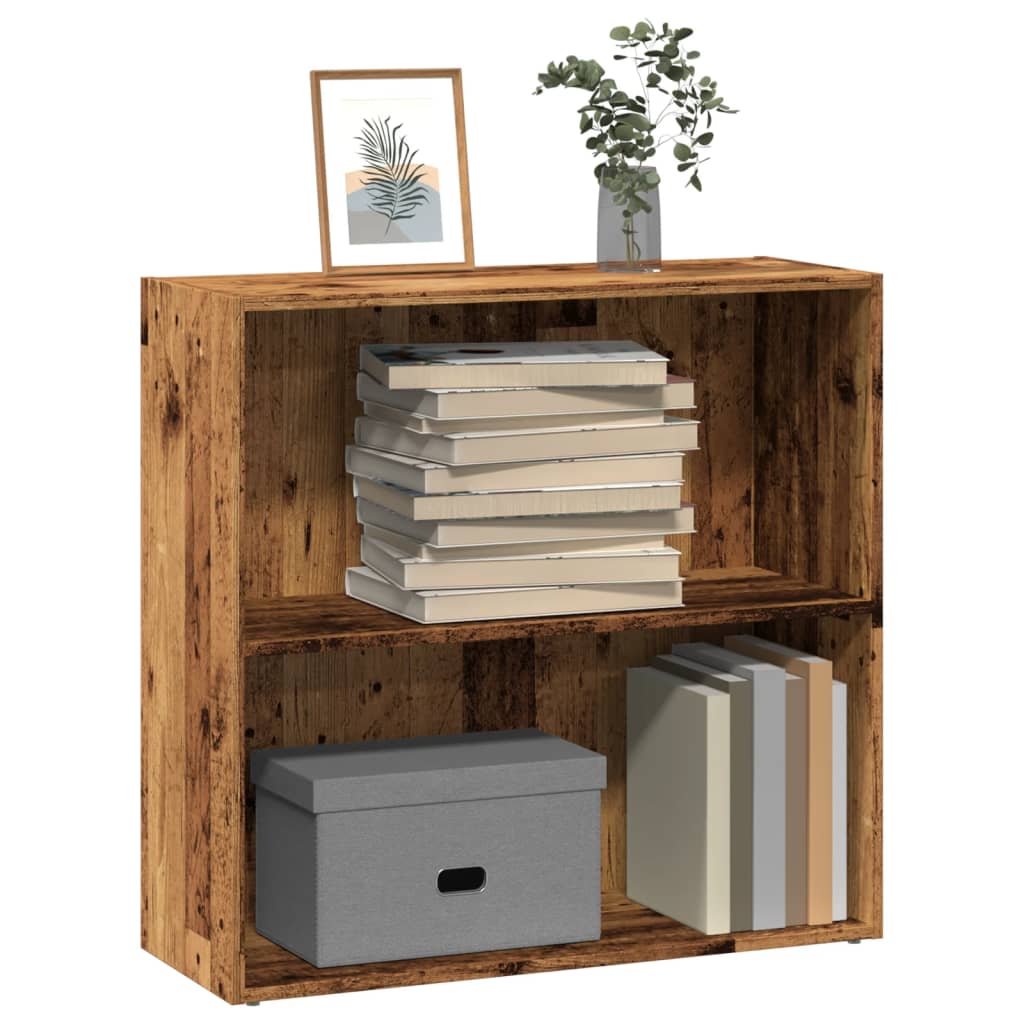 Bookcase Old Wood 80x30x77 cm Engineered Wood - Decor Base