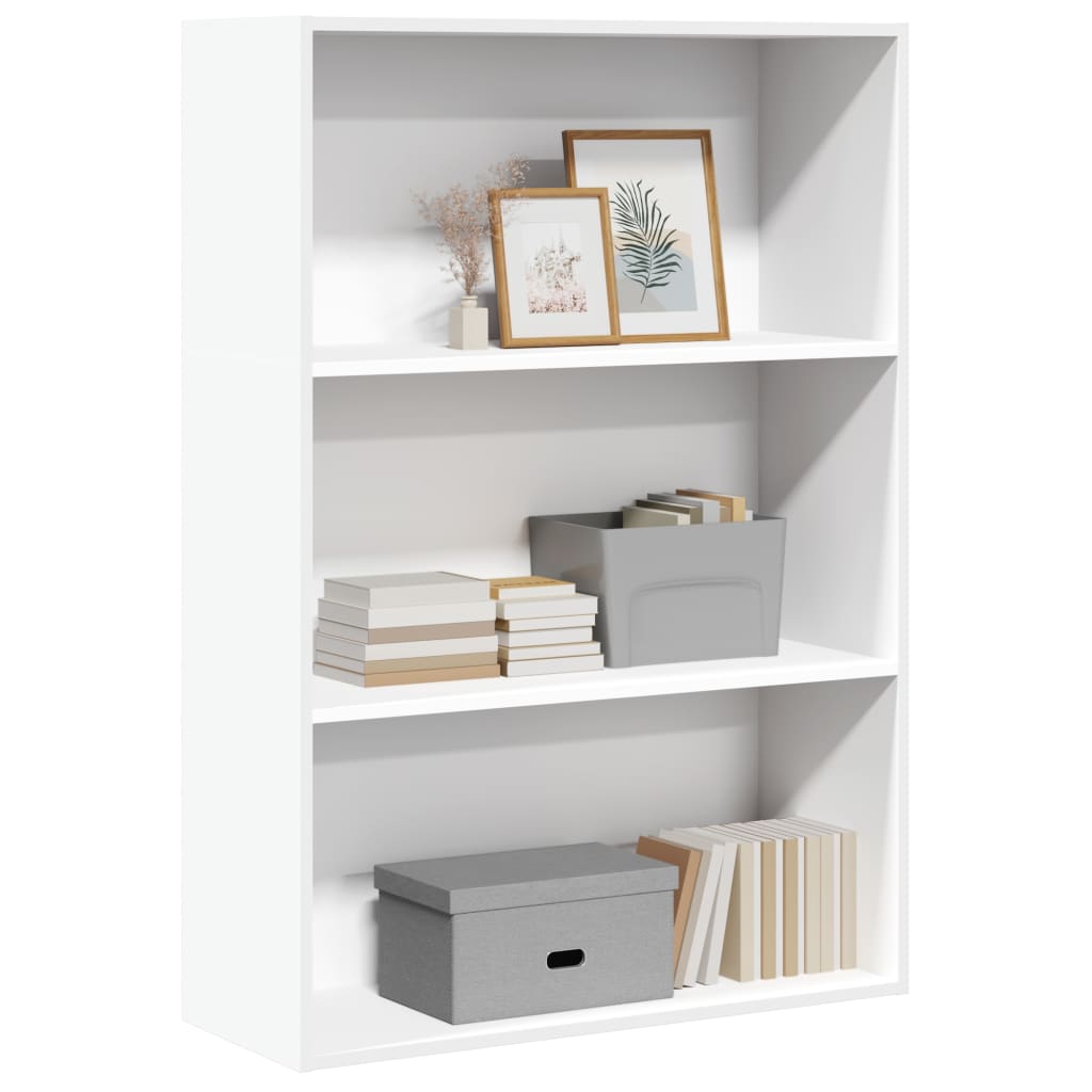Bookcase White 80x30x114 cm Engineered Wood - Brittle & Co