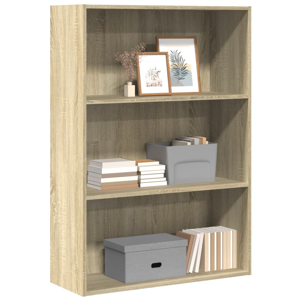 Bookcase Sonoma Oak 80x30x114 cm Engineered Wood - Millennium Furniture