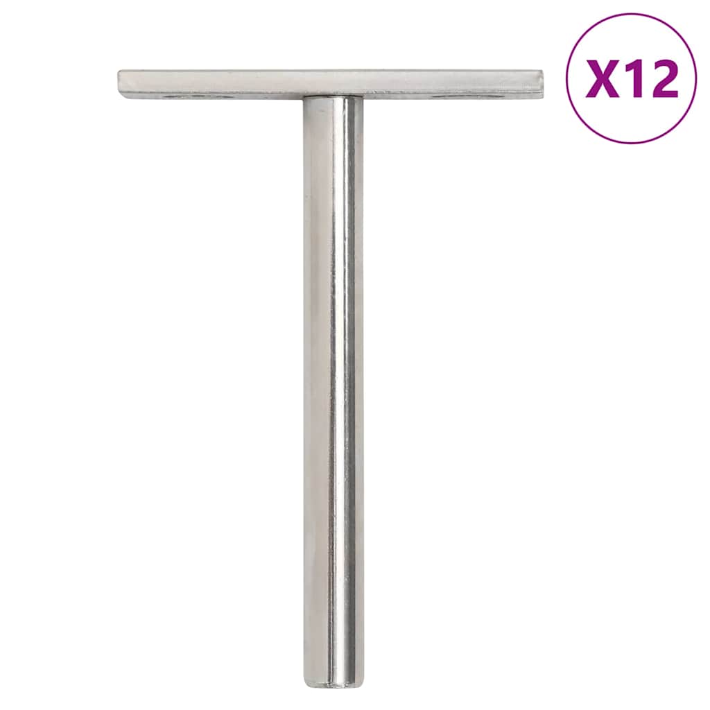 Floating Shelf Brackets 12pcs Invisible 10x100 mm Carbon Steel - Decor Base