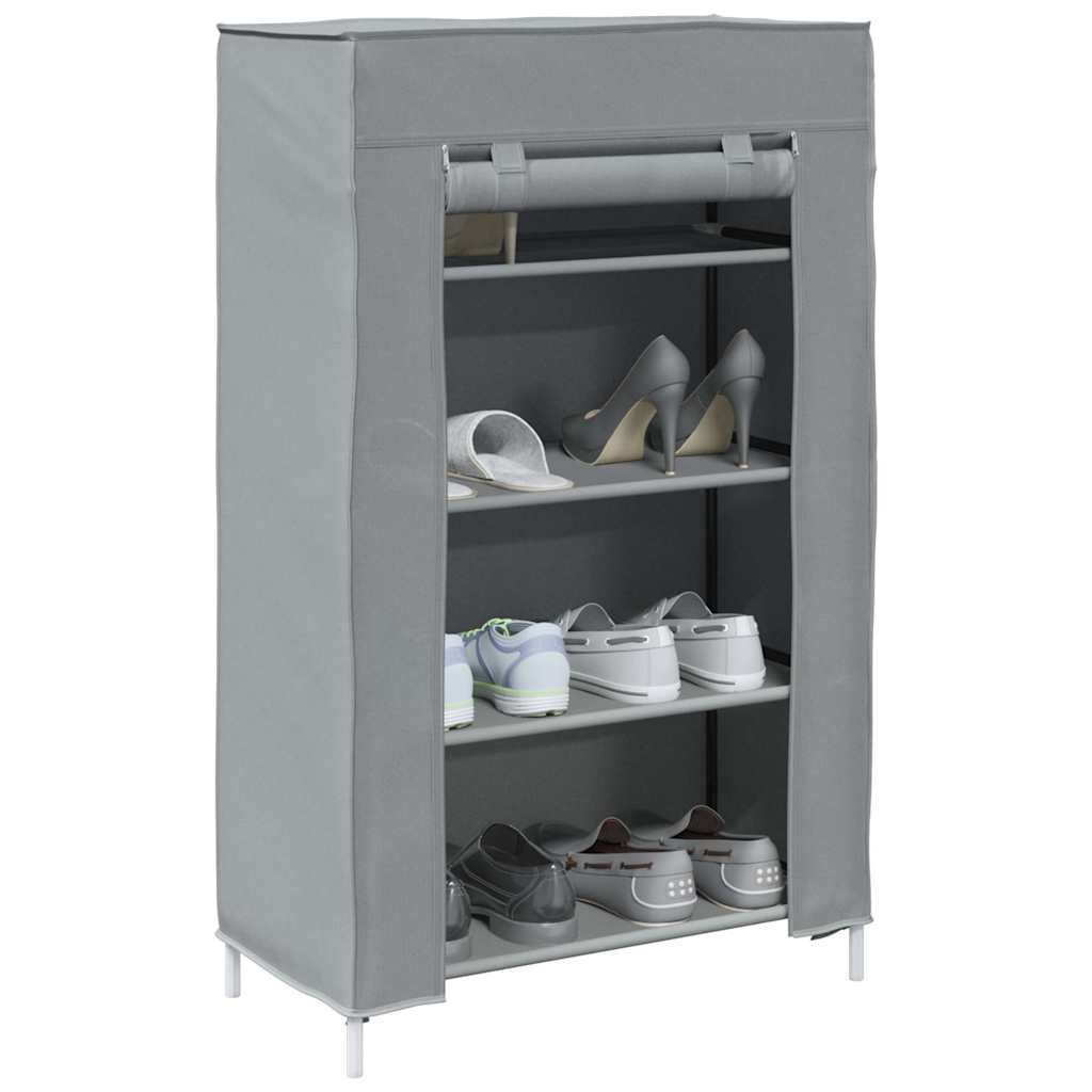 Medium Shoe Cabinet Grey Non-woven Fabric - Tyrell & Tyrell
