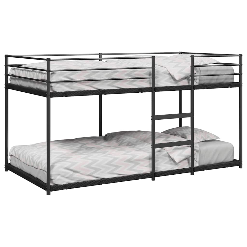 Bunkbed Black 90x200cm Steel - Style and Chic
