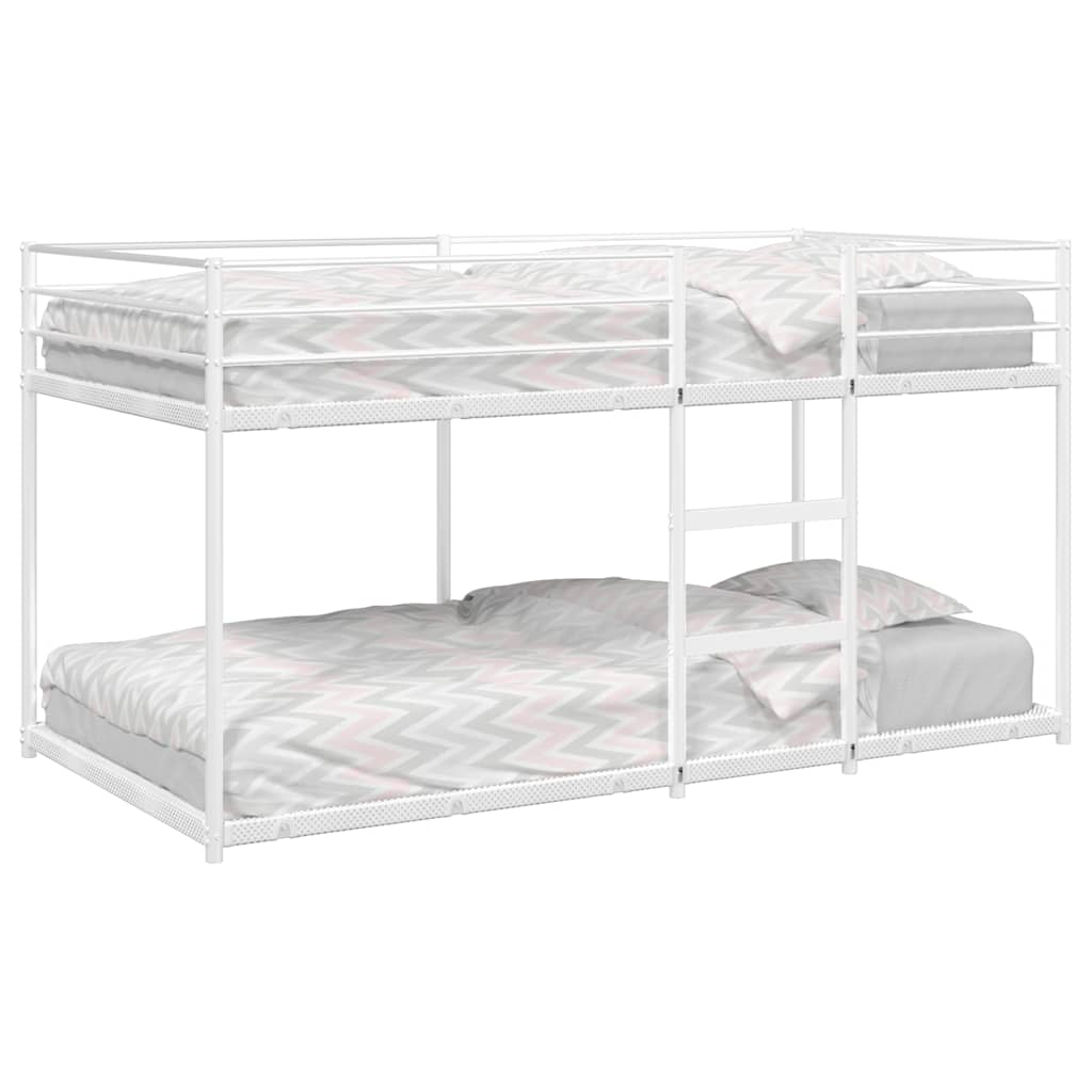Bunkbed White 90x200cm Steel - Style and Chic