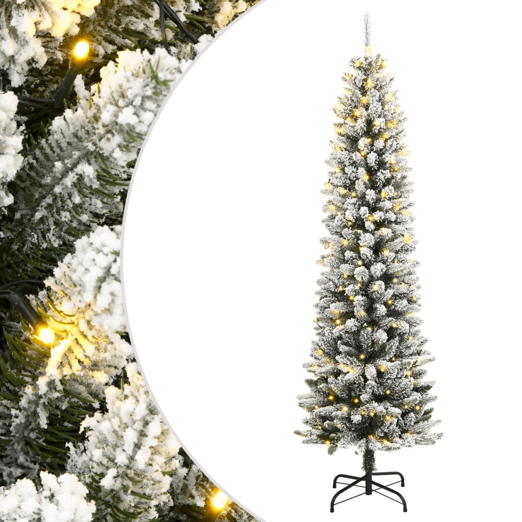 HOVERY Artificial Christmas Tree 300 LEDs and Flocked Snow 210 cm - Direct Imports