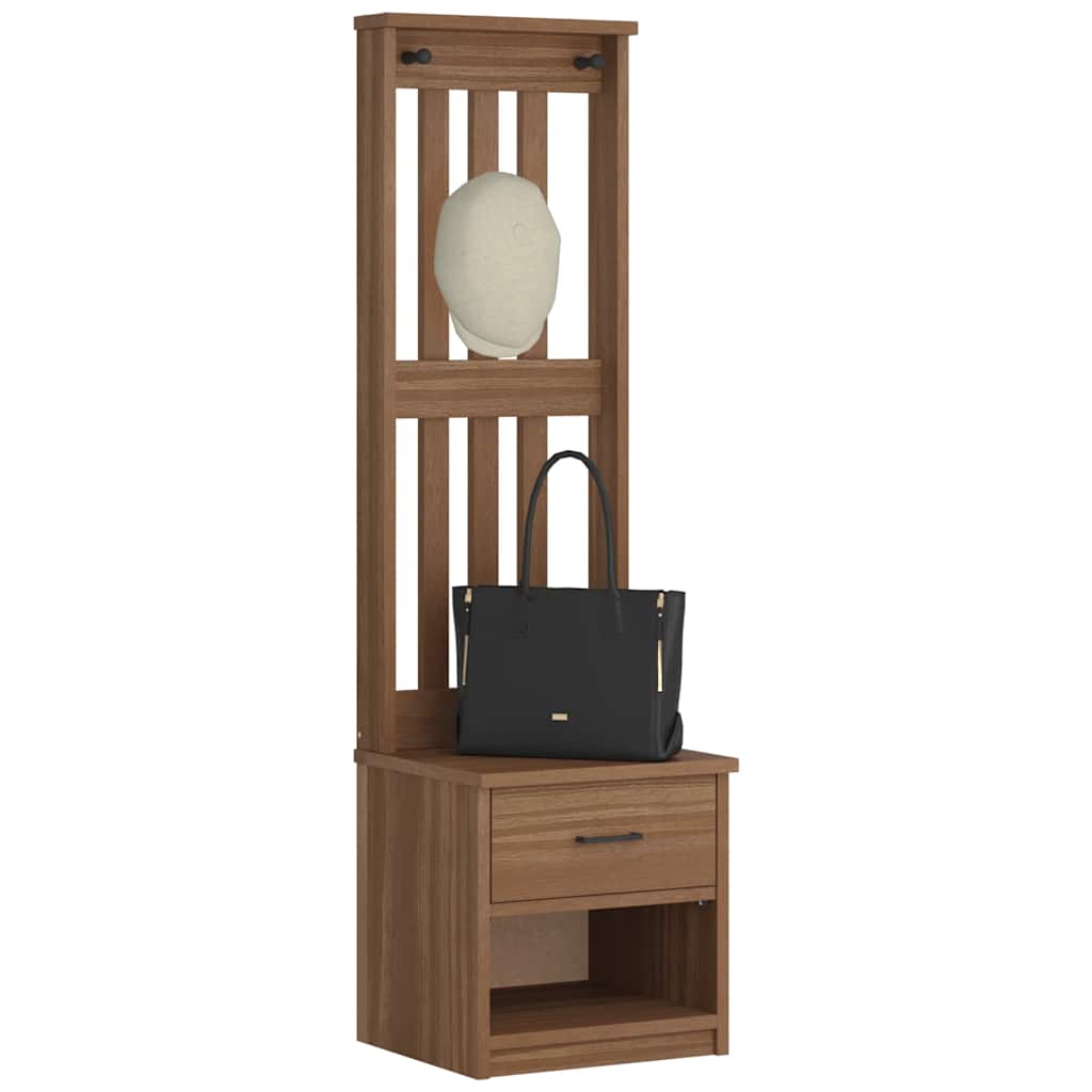 Hall Tree SANDENS 45x40x159.5 cm Solid Wood Pine - All Things Good