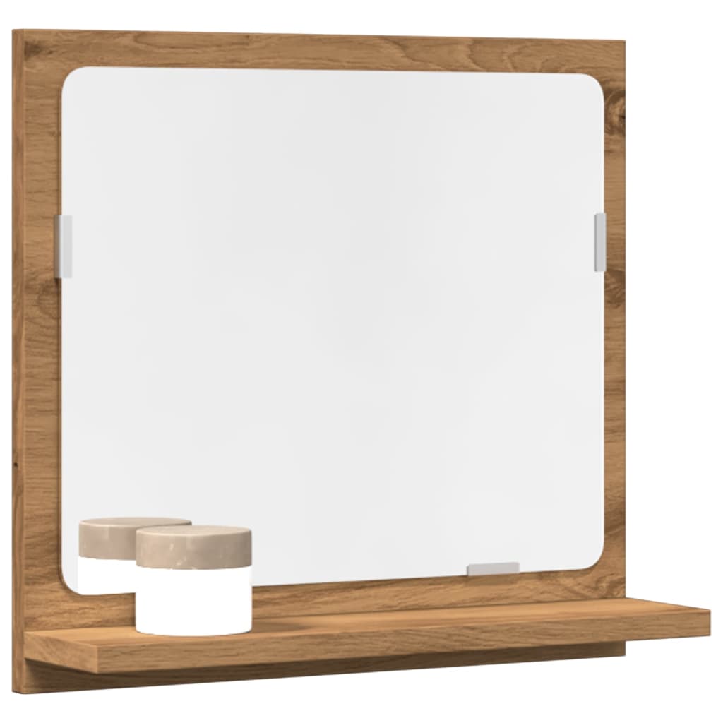 Bathroom Mirror Cabinet Artisan Oak 40x11x37 cm Engineered Wood - Unbeatable Bargains