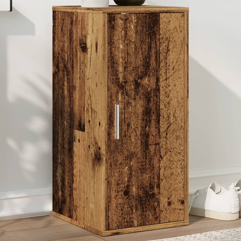 SUMMIT Small Shoe Cabinet Old Wood - Merkel Designers